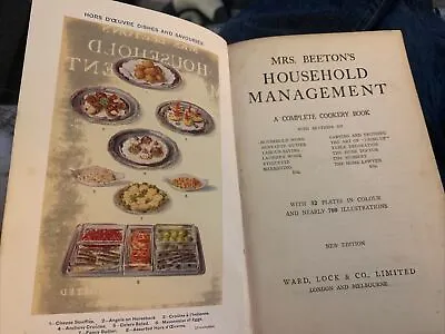 Mrs Beeton's Book Of Household Management Hardcover Ward Lock And Co 1930s 40s • £42.80