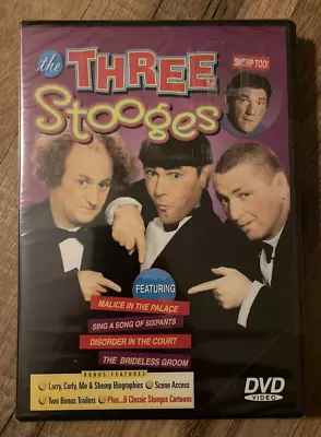  The Three Stooges [NEW/SEALED VINTAGE DVD-4 FULL EPISODES & 6 CLASSIC CARTOONS] • $1.99