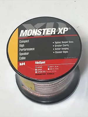 Monster XP Compact High Performance Speaker Cable - Unopened Spool XPMS 20 Feet • $17.99