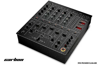 Skin Decal Wrap For PIONEER DJM-600 DJ Mixer CD Pro Audio DJM600 Parts CARBON • $14.95