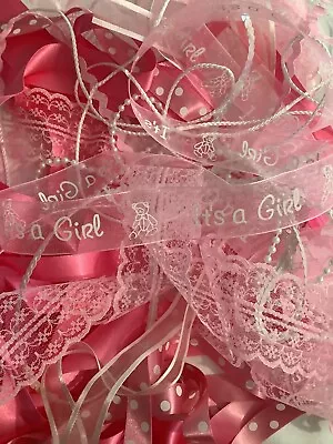 Ribbon / Lace / Pearl / Sequin / Trim Bundle  - Choice Of Colours • £2.49