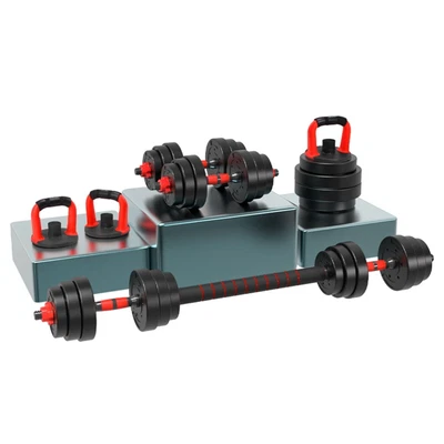 $41 • Buy Dumbbells Barbell Set 15KG 30KG Adjustable Weight Plates Home Gym Exercise