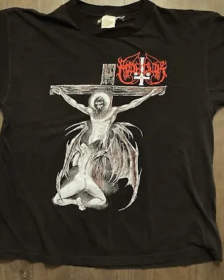 Marduk T Shirt Size Xl Vintage 1999 Black Metal Rare Mayhem Darkthrone Emperor • $280