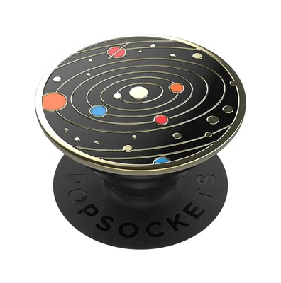 $26.95 • Buy PopSockets PopGrip Phone Grip Stand Mount Holder Swap - Enamel Solar Flare Black
