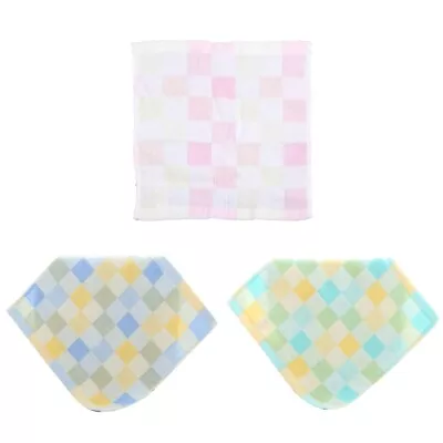 Baby Bib Wash Face Cloth Bath Towel Wipes Handkerchief Square Dot Saliva Towel • $7.81