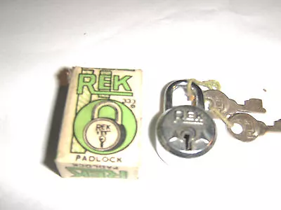 2 Mini Rek Padlock With Keys. 1 1/4 Inch Collect Or Use. India 333 • $8.49