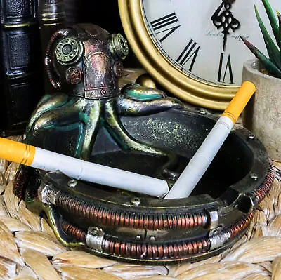 Steampunk Octopus Cigarette Ashtray Coin Tray Decorative Tabletop Accessory • $22.99