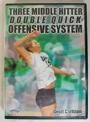 Volleyball DVD Three Middle Hitter Double Quick Offensive System Geoff Carlston • $26.36