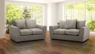 Classic Modern Beige Fabric 3 Seater 2 Seat Armchair Sofa Suite WINDSOR 32 • £599
