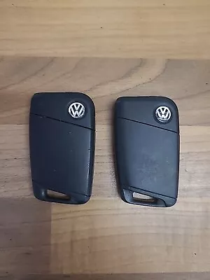 2x PAIR VW GENUINE VOLKSWAGEN 3 BUTTON REMOTE FLIP KEY FOB POLO GOLF 5G6959752Q • $24.85