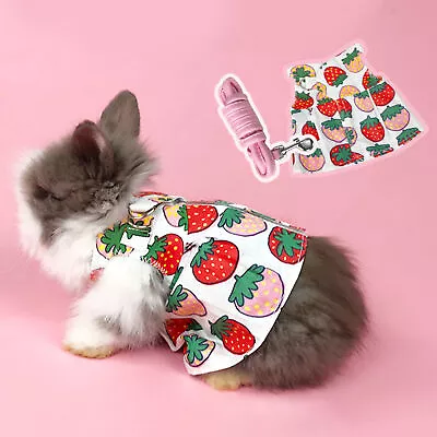 Bunny Rabbit Dress Close-fitting Comfortable Guinea Pig Harness Vest Lovely • $10.06