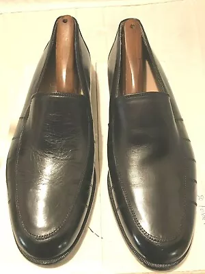 MARTIN DINGMAN Black Leather Dress Slip On 341075 Men's Size 9M Italy $250+ • $29.99