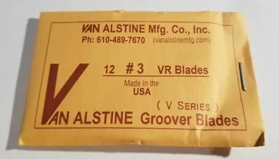 Van Alstine Round Bottom Tire Groover Blades 12 Pack Grooving VR #3 3/32  • $16.99