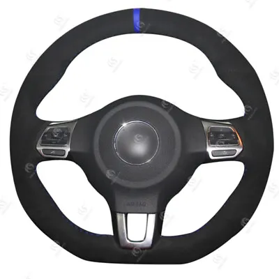 $55.18 • Buy Steering Wheel Cover For VW Golf 6 GTI MK6 Polo GTI Scirocco Passat R-Line CC R 