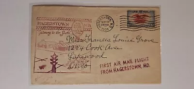 1938 Envelope Hagerstown MD • $5