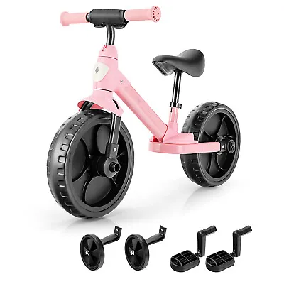 4-in-1 Kids Training Bike Toddler Balance Bike Tricycle With Training Wheels • £52.99