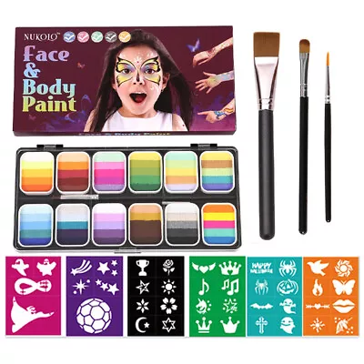 Paint Palette Set  Professional Face Split Cakes  Multiple O4B8 • £20.39