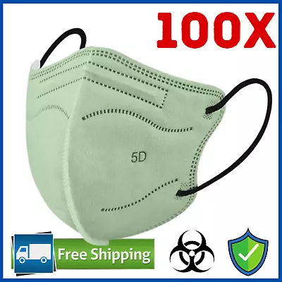 50/100pcs KN95 N95 P2 Disposable Face Mask Respirator Protective Masks 5 Layer • $4.84