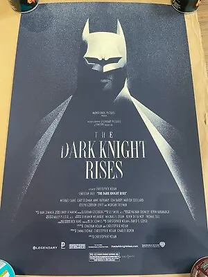 The Dark Knight Rises Batman Olly Moss Mondo Print Poster Limited Editon • £49.99