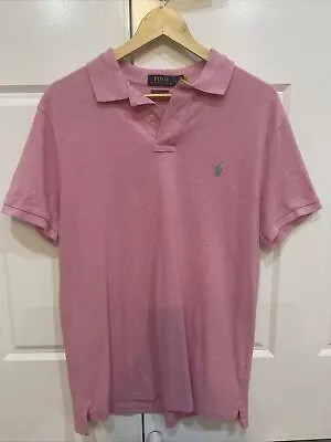 Polo Ralph Lauren Custom Slim Fit Shirt Musk Pink Size Large  • $30