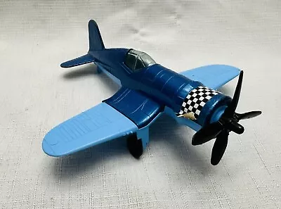 Tootsie Toy F4U Blue Corsair Military Plane Vintage Die-cast Toy VERY NICE!!! • $10