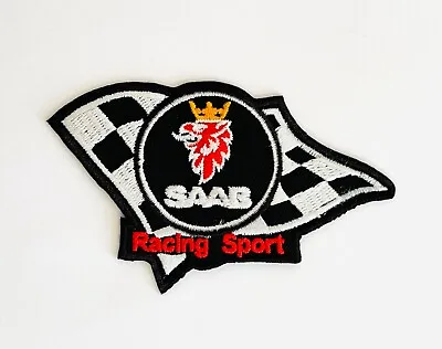 Embroidered Patch - Saab Racing Sport - NEW - Iron-on/Sew-on • $5.65