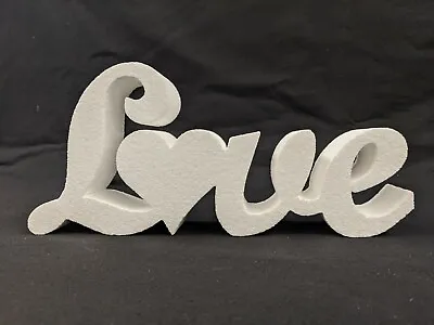 £11 • Buy Small Love Sign/Letters - Plain High Density Polystyrene - Wedding/Event Ideas 