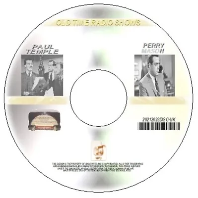 Perry Mason / Paul Temple Old Time Radio Shows Otr Detective On Mp3 Dvd Uk Post • £5.75