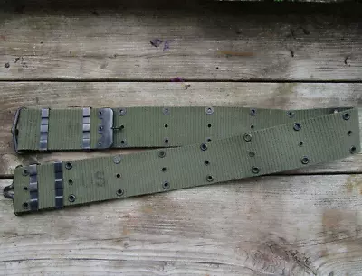 Vietnam War US M1956  Pistol   Web Belt  Vertical Weave Size Medium • $25