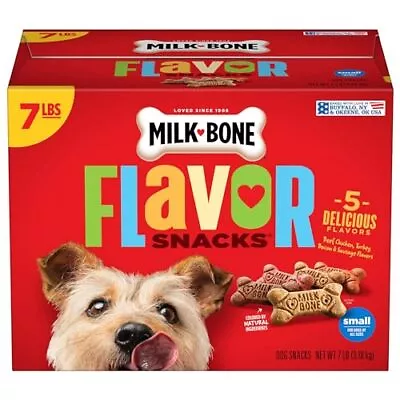 Milk-Bone Flavor Snacks Small Dog Treats 7 Pound Assorted Sizes Styles • $21.66