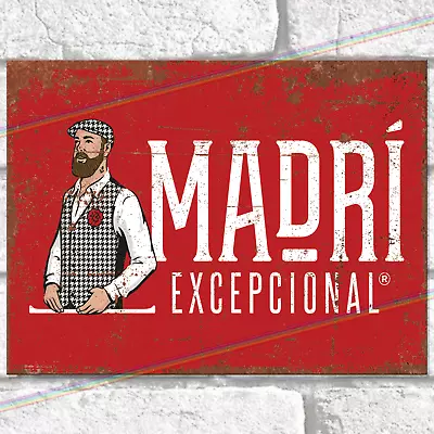 £3.95 • Buy MADRI Metal Signs Vintage Retro Home Bar Plaque Pub Mancave Garage Shed Tin Sign