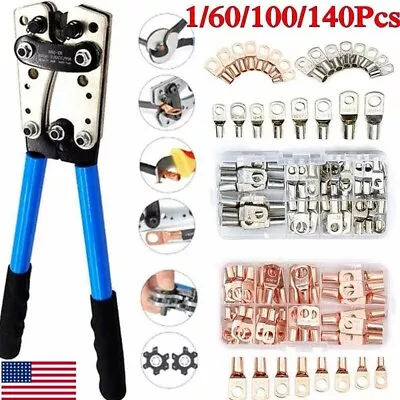 60x Assortment Car Auto Copper Ring Terminal Wire Crimp Connector Cable Battery • $44.99