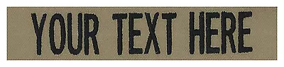 Regulation Military Name Tapes 1 X5  Tactical & With LOGO - Made In The USA!!! • $7.99