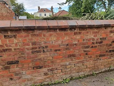 Reclaimed Antique Victorian Red Wall Coping Bricks Blocks Red Capping's • £20