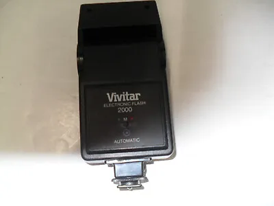 Vivitar 2000 Hot Shoe Mount Electronic Flash For Film Camera • $15
