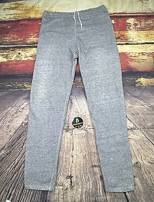 Vintage Discus 80s Sweatpants XL Tall Blank USA Jogger Open Bottom Gray Gym Jock • $14.97