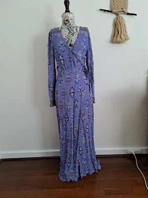 $79 • Buy Tigerlily Long Sleeved Hydra Wrap Dress Maxi Size 10