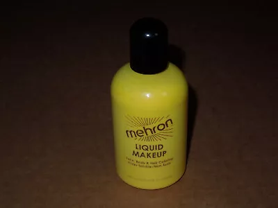 Mehron Liquid Theatrical Makeup - 4.5 Oz - Face Body Hair Coloring - YELLOW • $11.05