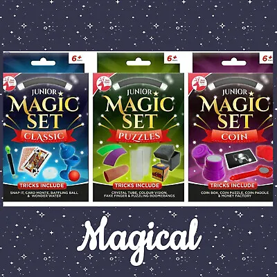 Junior Ultimate Magic Show With Amazing Tricks Kids Magician Full Set Cards Coin • £5.94