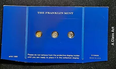 1980 Miniature Coin Franklin Mint 3pc Set. See Photos. Our T7600 • $10