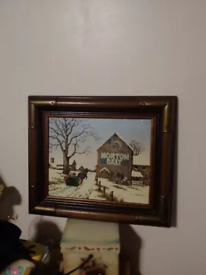 C. Carson Serigraph Oil Painting Authenticated Morton Salt • $13.99