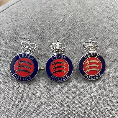 3 X Obsolete Police Essex Police Badge’s Used 2 Missing Clasp • £12.99