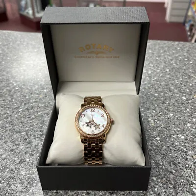 Rotary Rose Automatic Ladies Gold Watch • £49.99