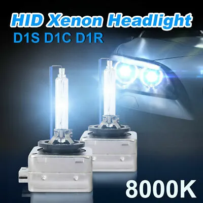 Set(2) D1C/D1R/D1S 8000K Diamond Blue Xenon Headlight OEM Replacement Bulbs • $15.80