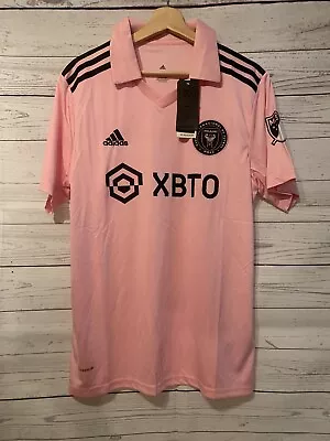 NEW NWT Men’s Adidas MLS Inter Miami CF 22-23 Pink Home Soccer Jersey Size 2XL • $45.12