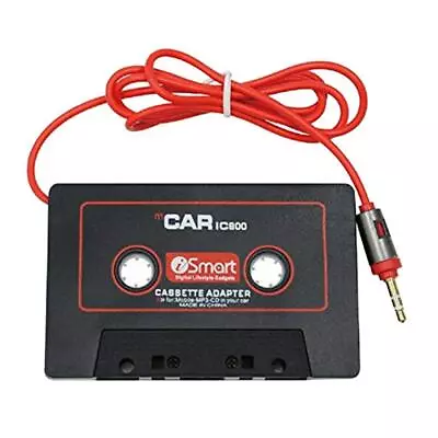 Car Radio Cassette Tape Adapter Converter Black For MP3 • £6.12