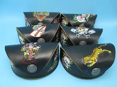 Ed Hardy Vintage Tattoo Eyewear Eyeglass Sunglass Case Black Embroidered NWOT • $14.90