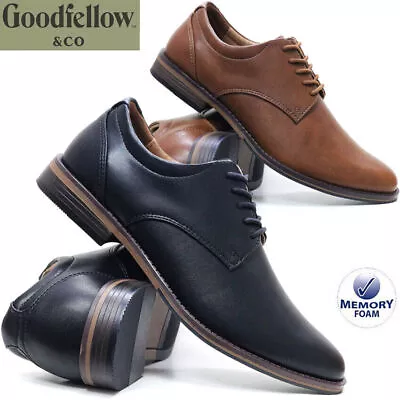 Mens Smart Casual Memory Foam Lace Up Shoes Oxford Office Dress Work School Size • £9.95