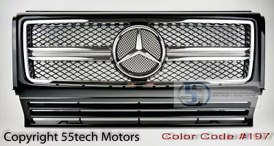 G Wagon W463 Grille Grill G500 G55 G63 Star Emblem Black Chrome 2011 • $199.99