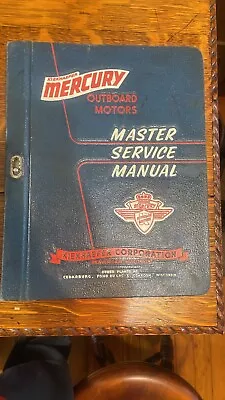 Vintage 1959 Mercury Outboards (Motors) Master Service Manual Kiekhaefer • $75